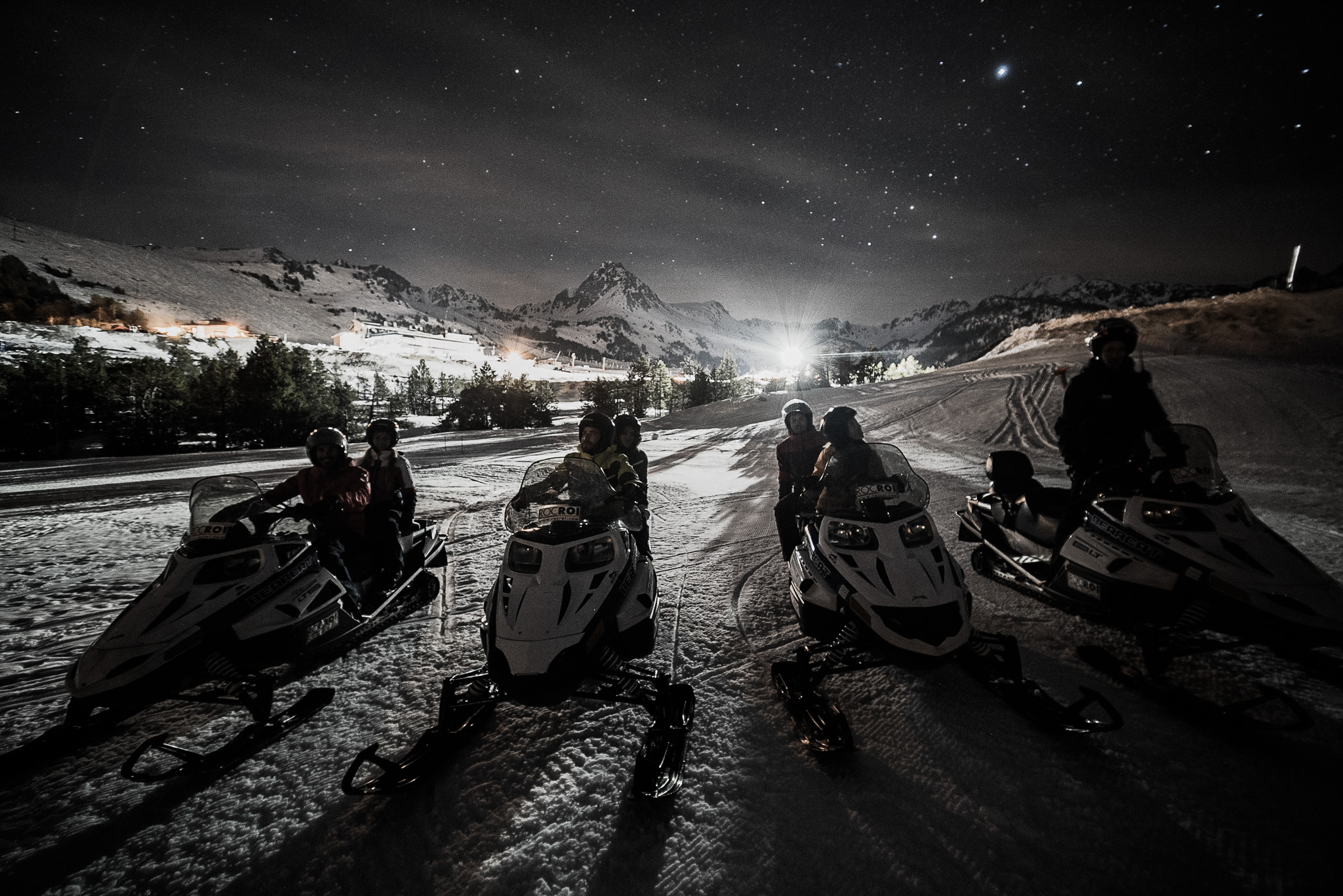 Motos de nieve en Andorra